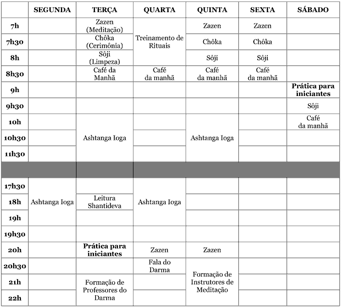 horarios